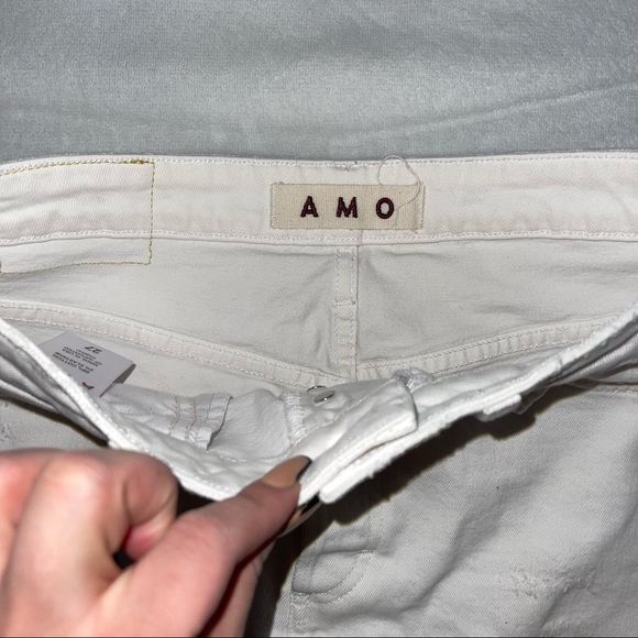 Amo white denim skirt - Picture 3 of 5